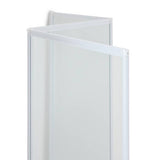 Argos Home folding shower screen white 1400x1230mm, UK version