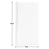 Argos Home half shower screen silver 1400x780mm (British brand)