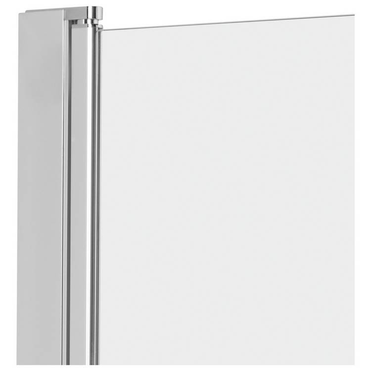 Argos Home half shower screen silver 1400x780mm (British brand)