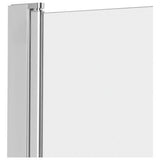 Argos Home half shower screen silver 1400x780mm (British brand)