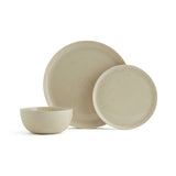 Habitat Evora stoneware dinner set 12 piece natural - British product