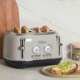 Haden Jersey 4 slice toaster in putty - British product