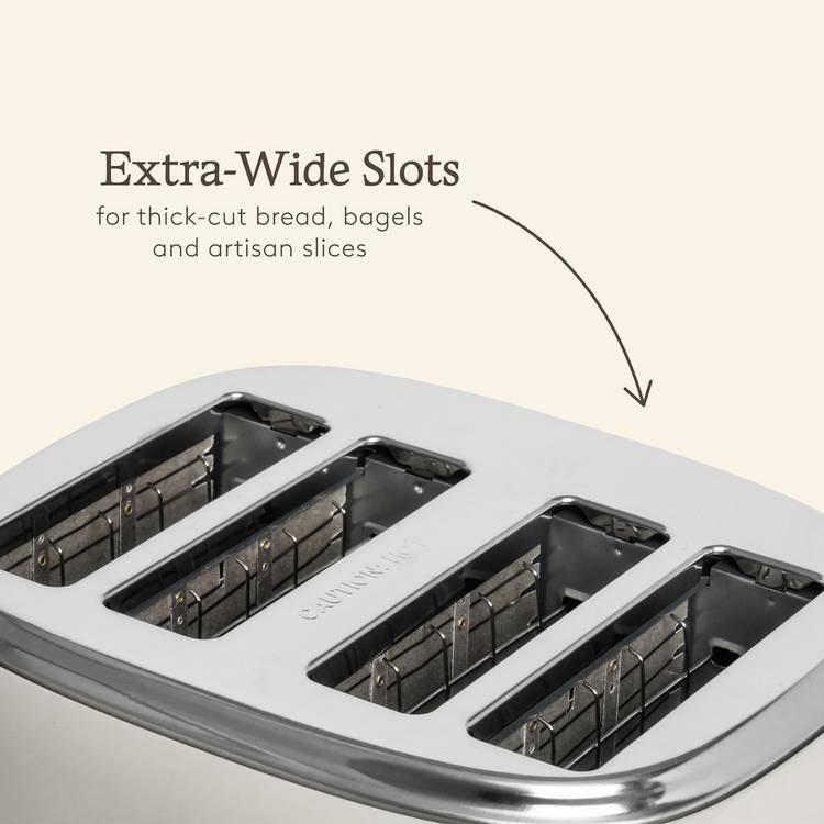 Haden Jersey 4 slice toaster in putty - British product