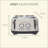 Haden Jersey 4 slice toaster in putty - British product