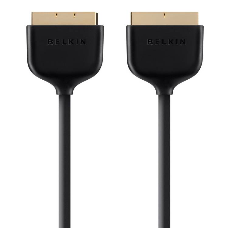 Belkin 2m scart video cable black - British product