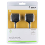 Belkin 2m scart video cable black - British product