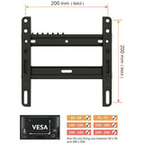 AVF flat to wall TV bracket for 43 inch TVs (British brand)
