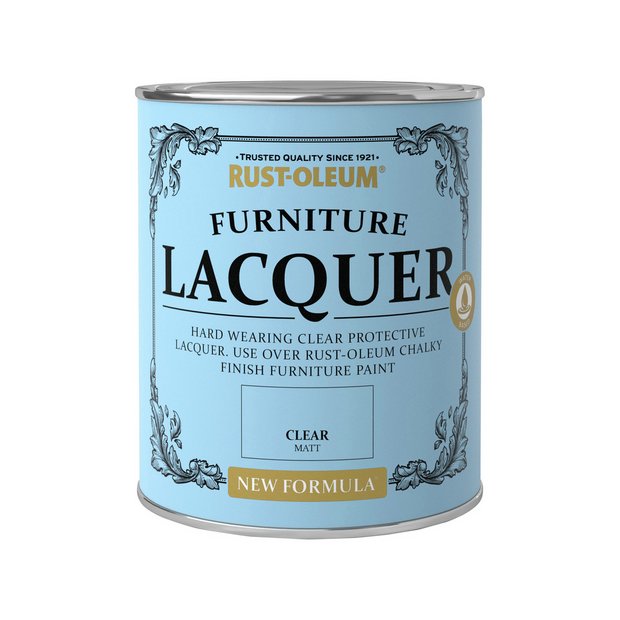 Rust-Oleum clear furniture lacquer 750ml, imported from the UK