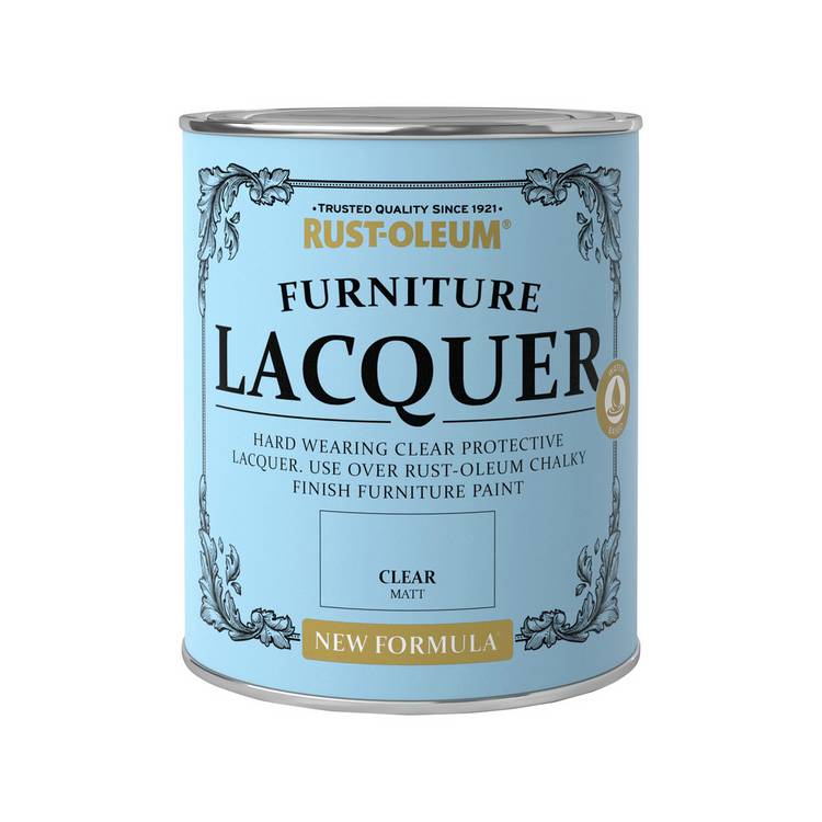 Rust-Oleum clear furniture lacquer 750ml, imported from the UK