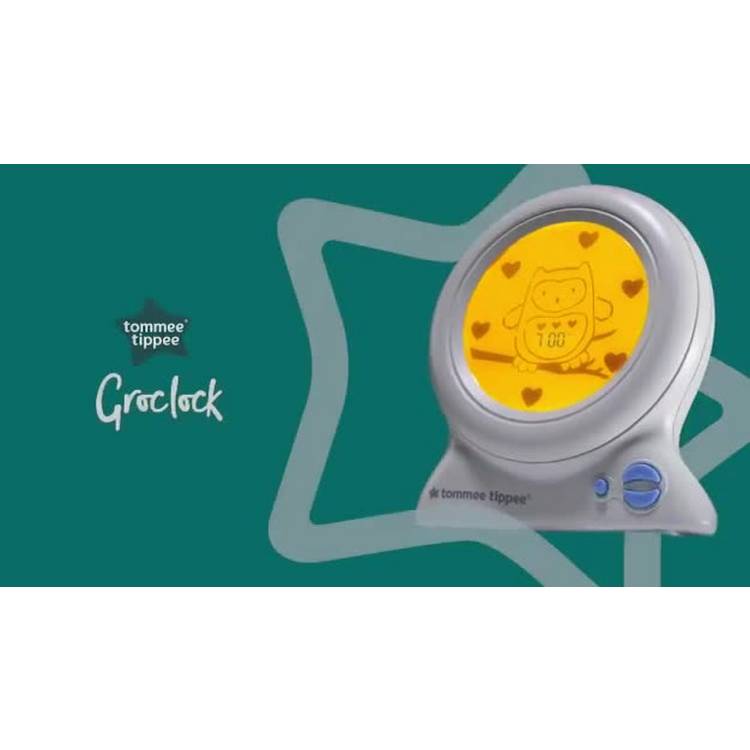 Tommee Tippee Groclock sleep trainer alarm clock nightlight - British product