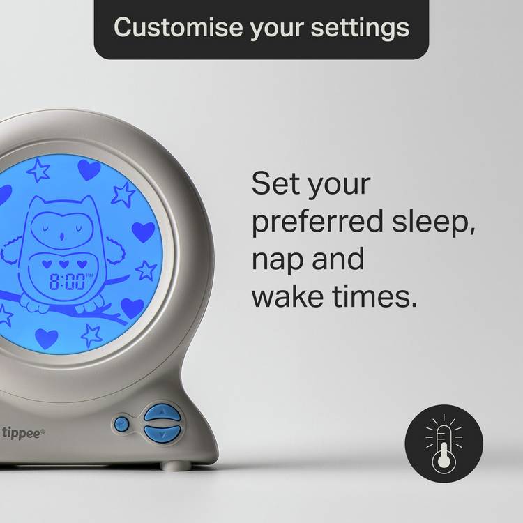 Tommee Tippee Groclock sleep trainer alarm clock nightlight - British product