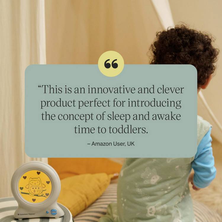 Tommee Tippee Groclock sleep trainer alarm clock nightlight - British product