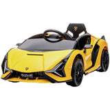 Hyper Lamborghini Sian 12V ride-on car yellow, imported from the UK
