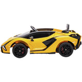 Hyper Lamborghini Sian 12V ride-on car yellow, imported from the UK