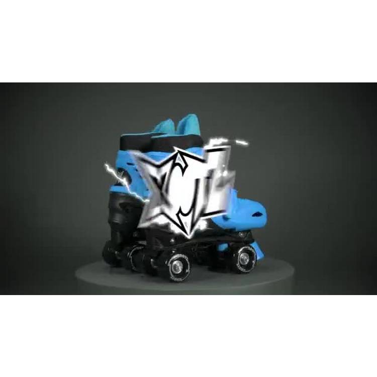 Xootz adjustable quad skates black and blue - British product