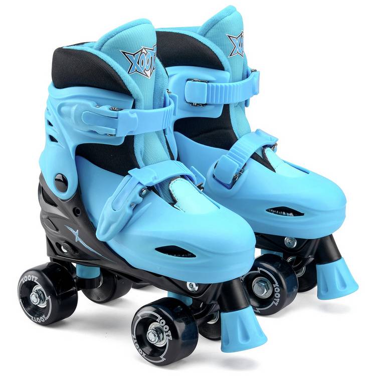Xootz adjustable quad skates black and blue - British product