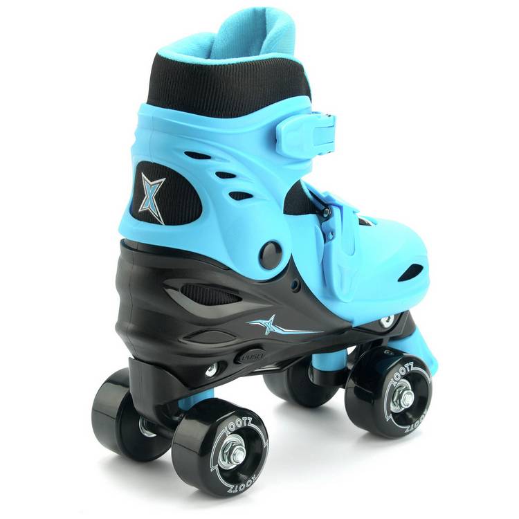 Xootz adjustable quad skates black and blue - British product