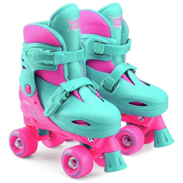 Xootz pink quad skates adjustable, imported from the UK