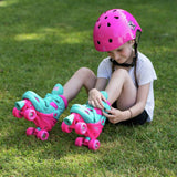 Xootz pink quad skates adjustable, imported from the UK