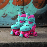 Xootz pink quad skates adjustable, imported from the UK