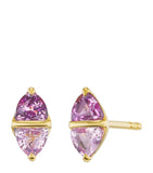 Emily P. Wheeler Tilly stud earrings yellow gold sapphire 8.5mm, UK version