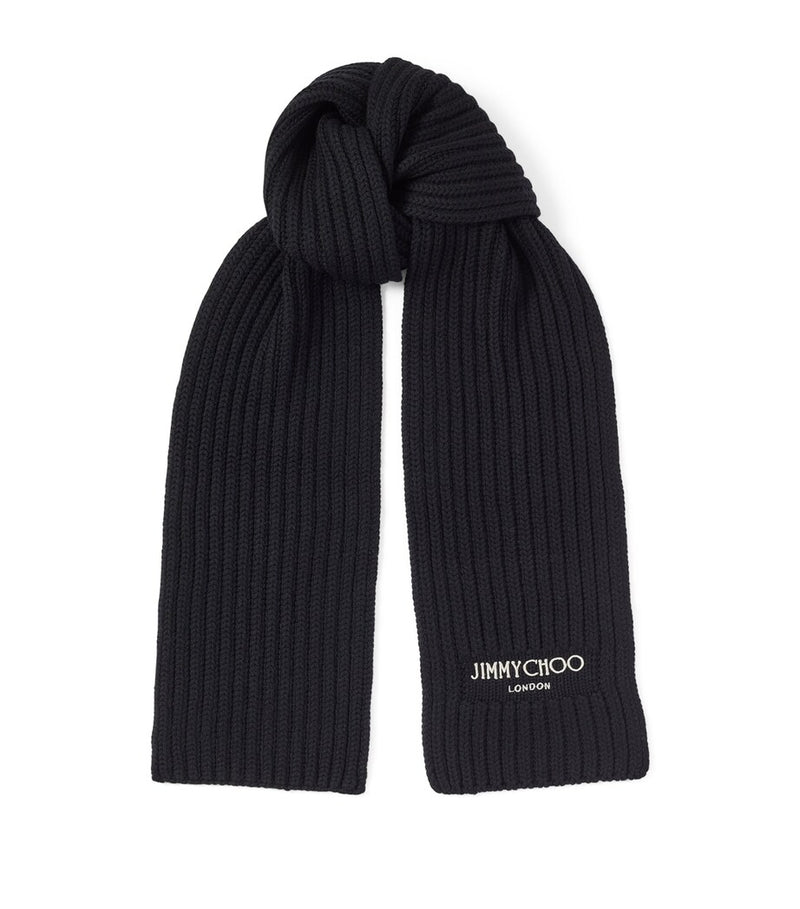 Jimmy Choo Yukiko virgin wool scarf, imported from the UK