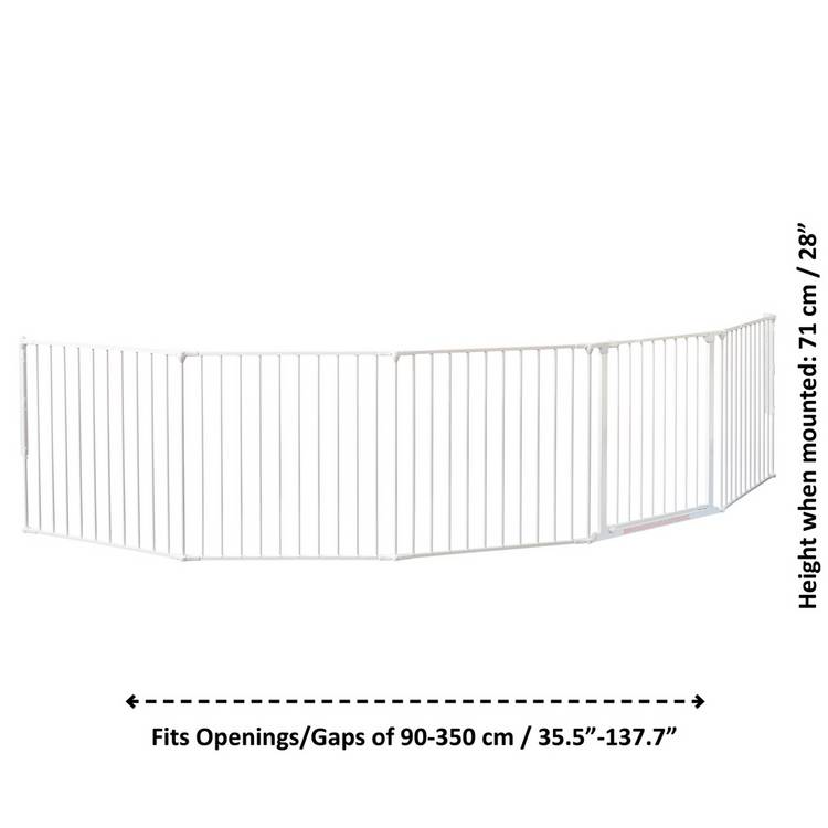 BabyDan room divider safety gate white XXL (British brand)