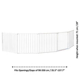 BabyDan room divider safety gate white XXL (British brand)