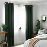 Argos Habitat Cord Eyelet Curtains Forest Green 117x137cm- Buy online at McGrocer