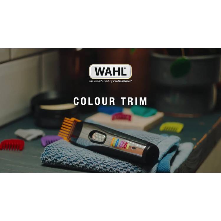 Wahl Colour Trim stubble beard trimmer with colour combs, UK version