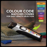 Wahl Colour Trim stubble beard trimmer with colour combs, UK version