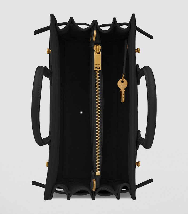 Saint Laurent Sac de Jour leather tote bag, imported from the UK