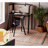 Argos Habitat Octo Geometric Pink Cotton Flatweave Rug 120x180cm- Buy online at McGrocer