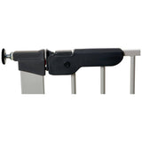 BabyDan Premier Wide Safety Gate silver 73.5-106.3cm, imported from the UK