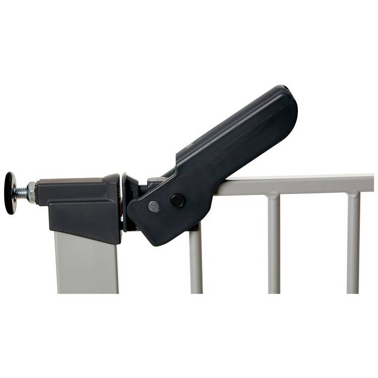 BabyDan Premier Wide Safety Gate silver 73.5-106.3cm, imported from the UK