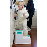 Dreambaby 2 Height 2-Up step stool aqua white (British brand)