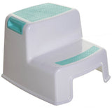 Argos Dreambaby 2 Height 2-Up Xtra-Tough Step Stool Aqua/White 26.5x32.8x35cm- Buy online at McGrocer