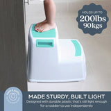 Dreambaby 2 Height 2-Up step stool aqua white (British brand)