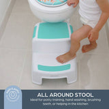 Dreambaby 2 Height 2-Up step stool aqua white (British brand)