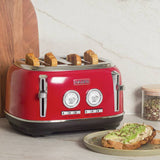 Haden red 4 slice toaster, imported from the UK