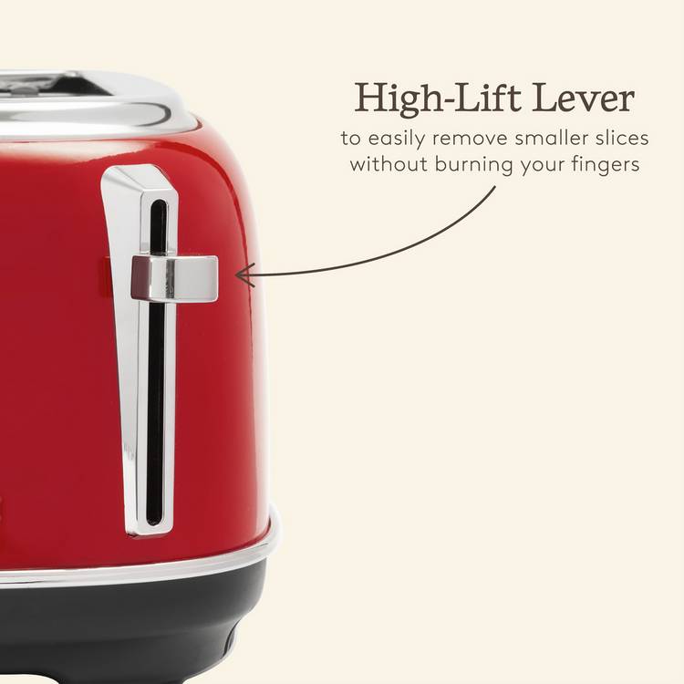 Haden red 4 slice toaster, imported from the UK