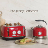 Haden red 4 slice toaster, imported from the UK