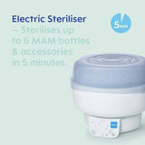 MAM electric steriliser and bottle warmer grey (British brand)