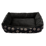 Paw Print square pet bed medium, imported from the UK