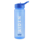 Polar Gear blue personalised water bottle 600ml - British product