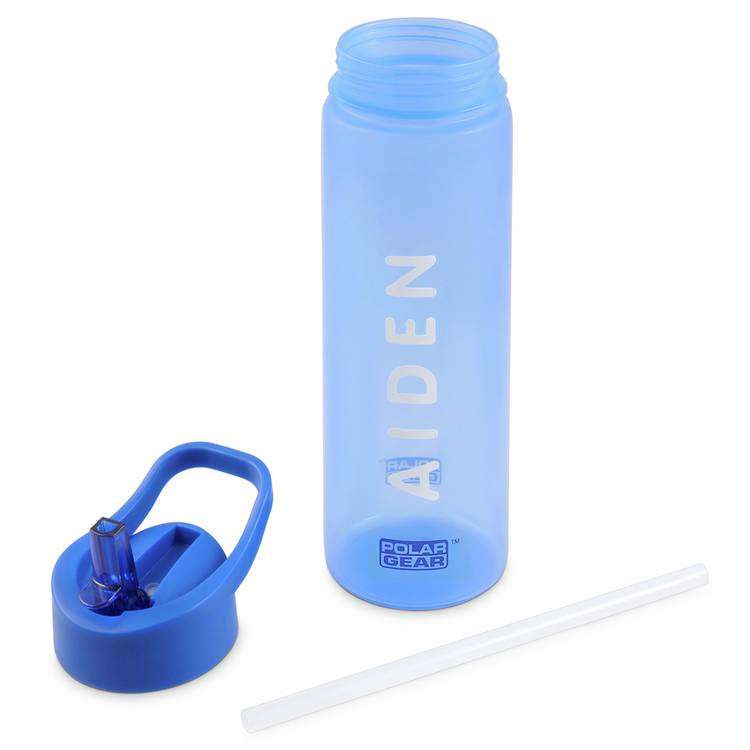 Polar Gear blue personalised water bottle 600ml - British product