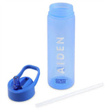 Polar Gear blue personalised water bottle 600ml - British product