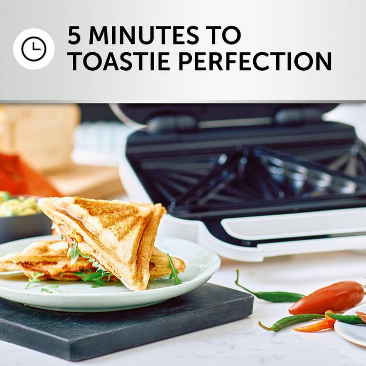 Breville white deep fill 2 portion sandwich toaster (British brand)