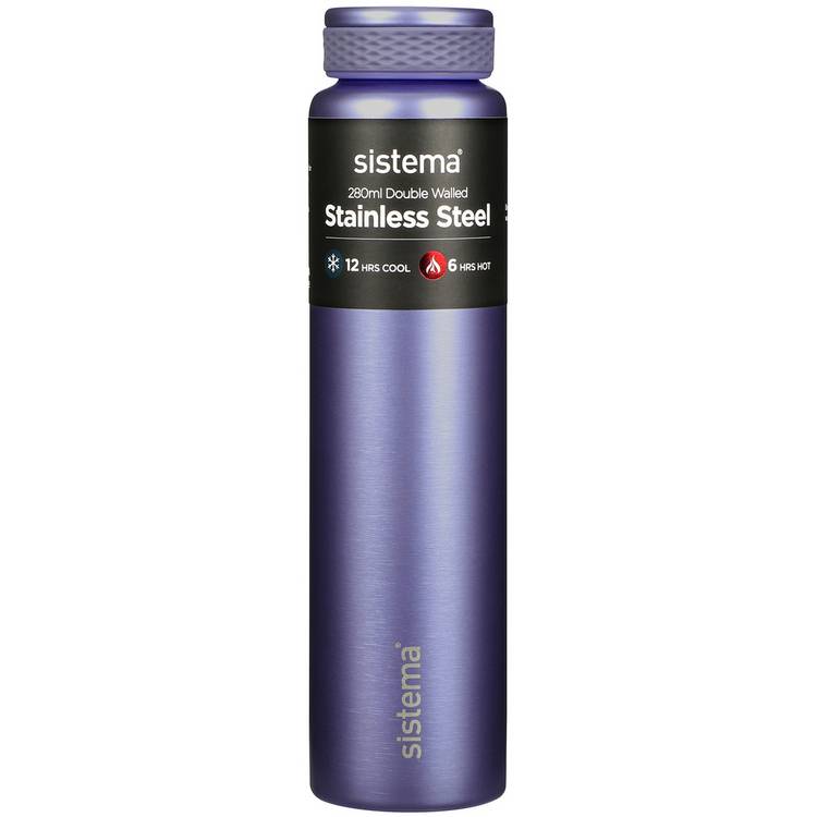 Sistema stainless steel bottle multicolour 280ml - British product