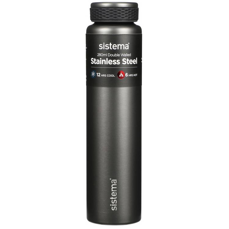 Sistema stainless steel bottle multicolour 280ml - British product